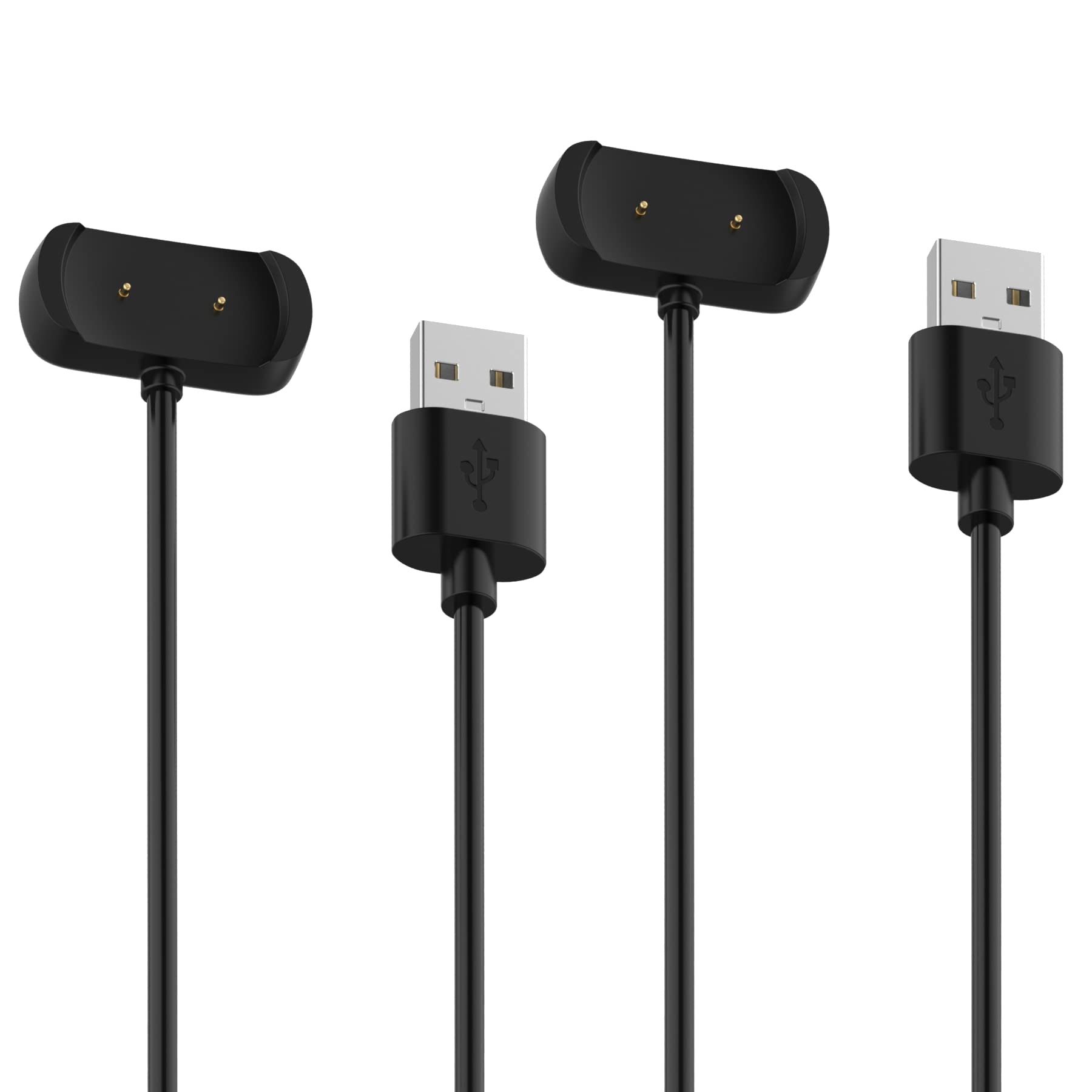 Amazfit Bip 3/Bip 3 Pro Charging Cable - USB Replacement Charger Dock & Smartwatch Accessory - Fast Charging Cord for Amazfit Bip 3 Pro (Black) - Perfect for Home, Office, Travel & Gym Use