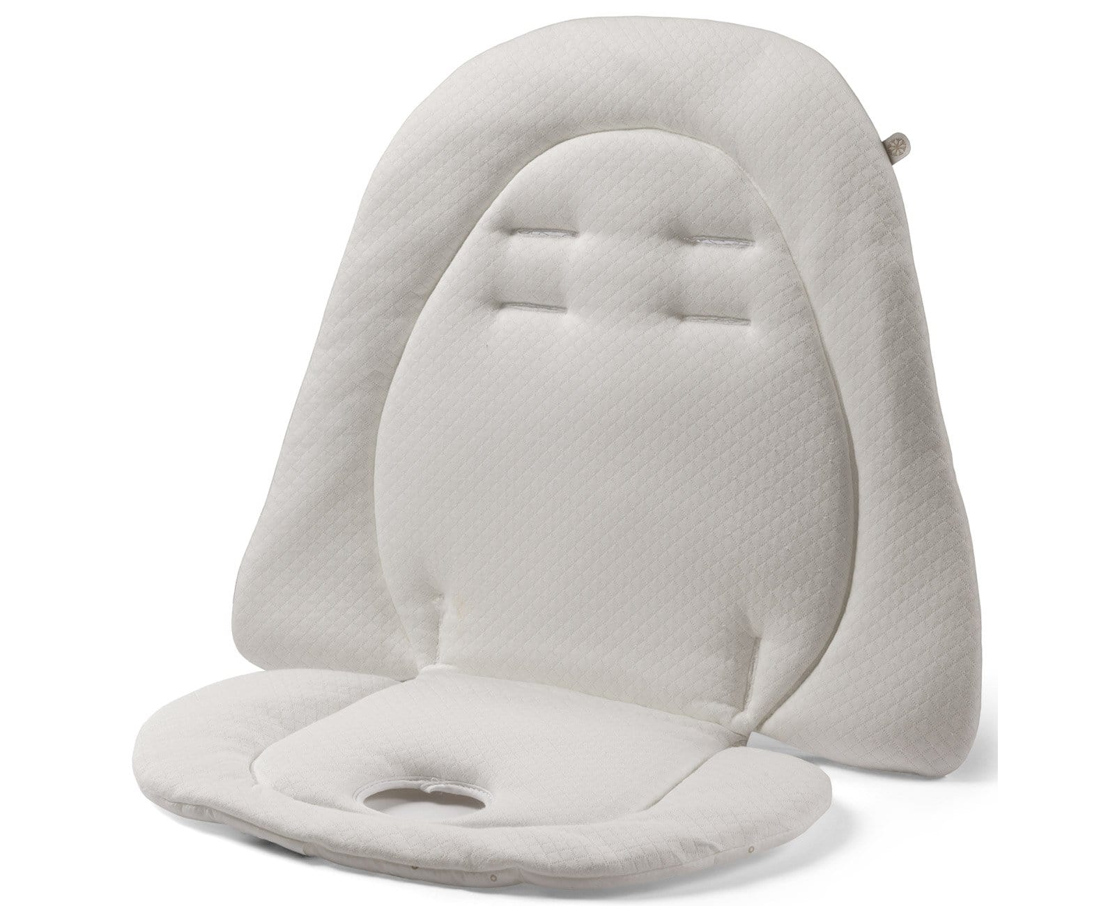 Peg Perego Reversible Baby Seat Cushion - Soft & Washable White Infant Car Seat Cover for Strollers & High Chairs | Comfort & Protection for Newborns & Toddlers