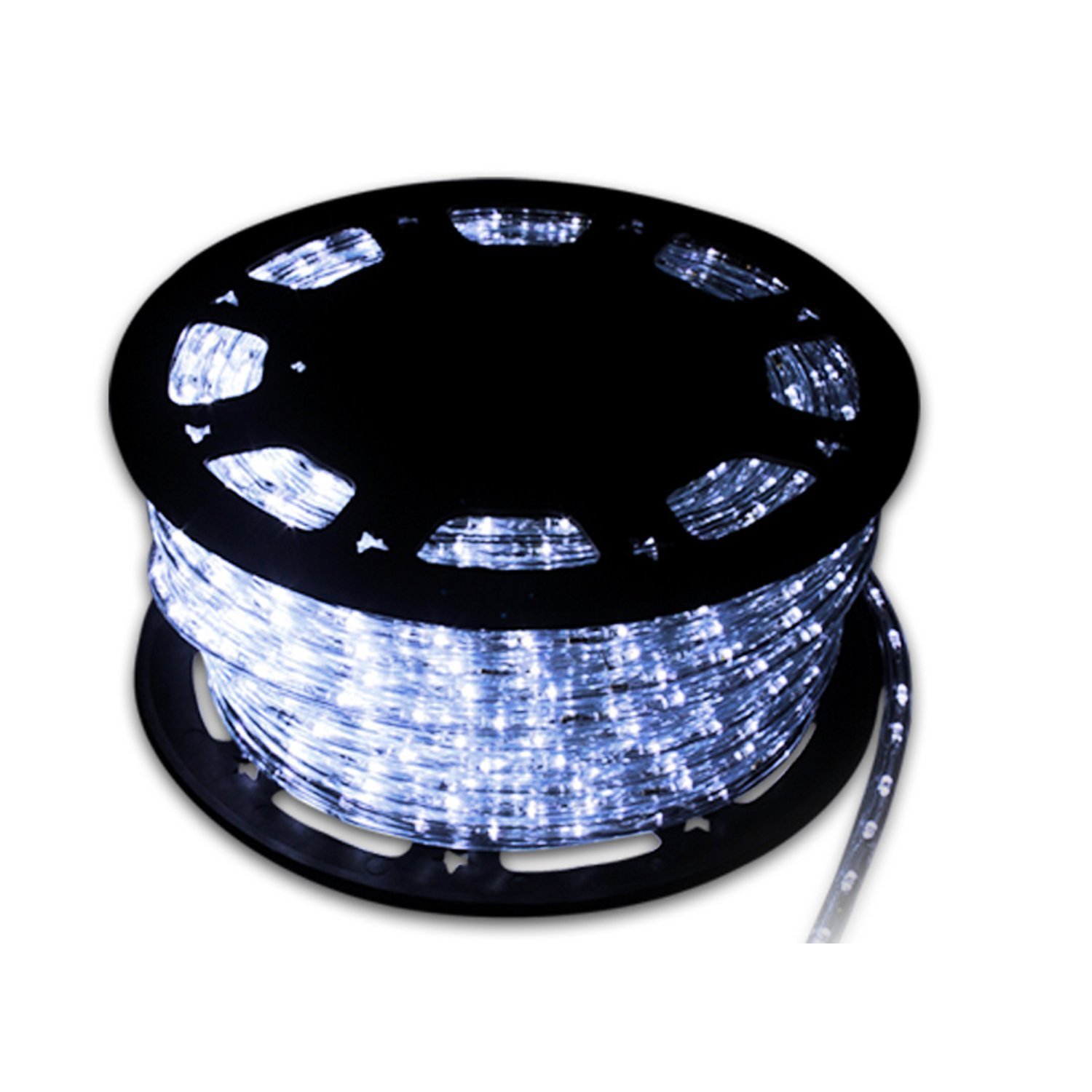 WALCUT 50ft LED Rope Lights - 540 Cool White LEDs Waterproof Indoor/Outdoor String Lights for Christmas, Holiday, Party & Restaurant Decor - 110V Flexible Decorative Lighting Kit (Perfect for Patio, Garden, Wedding & Commercial Displays)