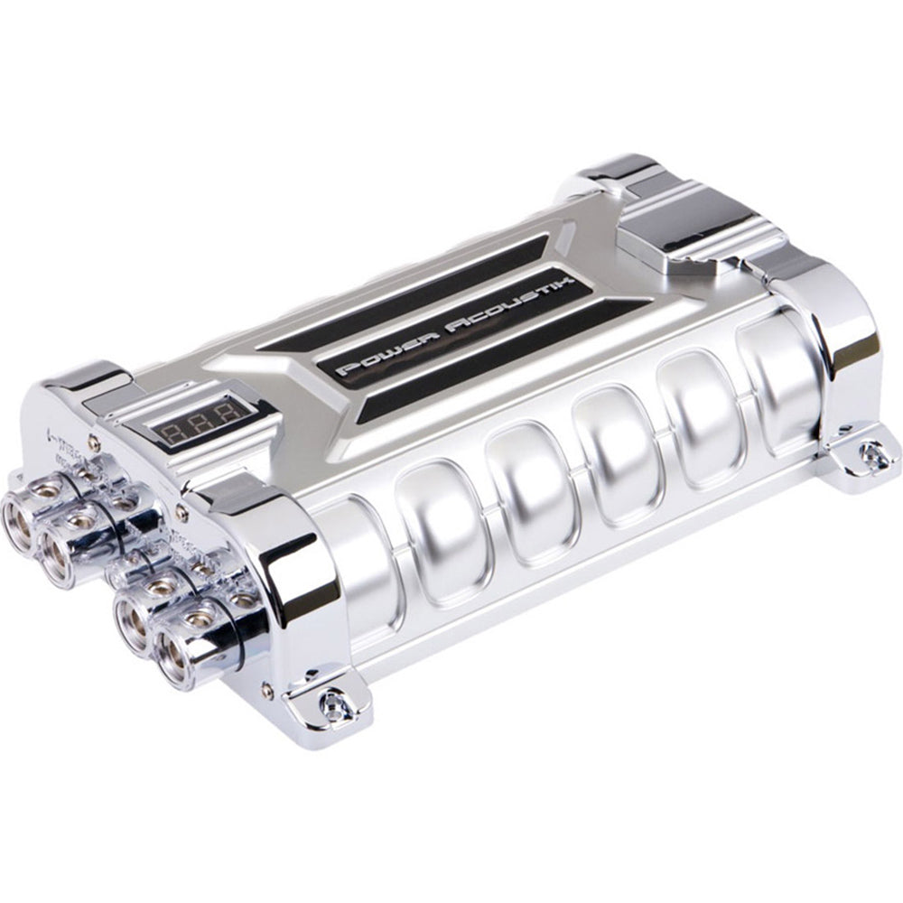 Power Acoustik PCX 30F 30 Farad Digital Hybrid Car Audio Capacitor - Boost Bass & Prevent Headlight Dimming for Car Stereo Systems