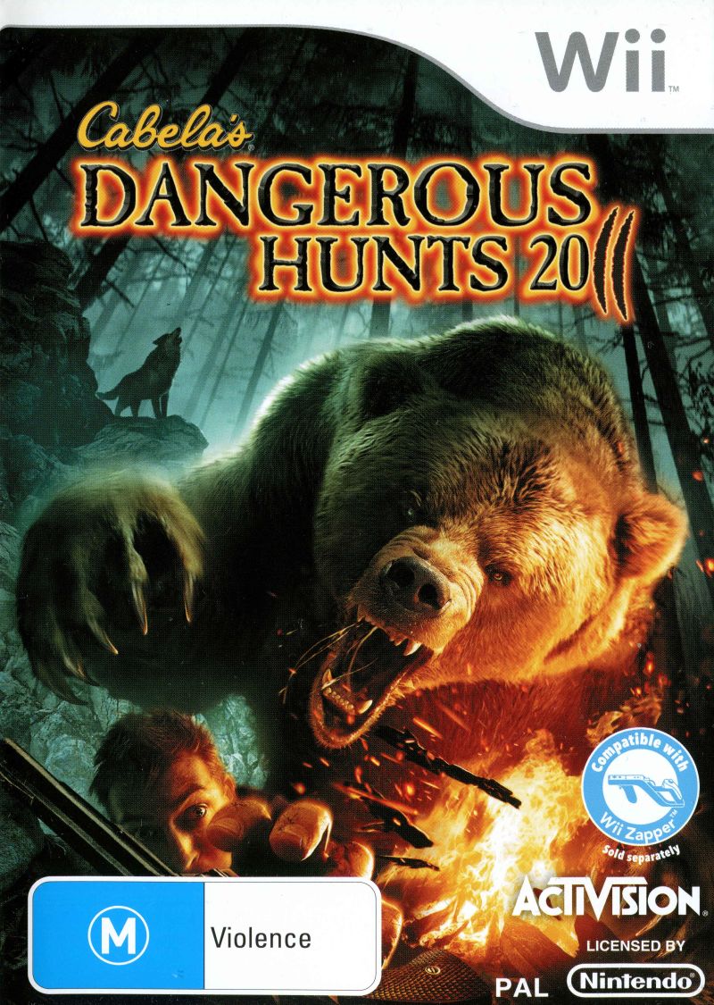 Cabela's Dangerous Hunts 2011 Hunting Video Game for Nintendo Wii (PAL Version) - Action-Packed Outdoor Adventure for Family Game Night