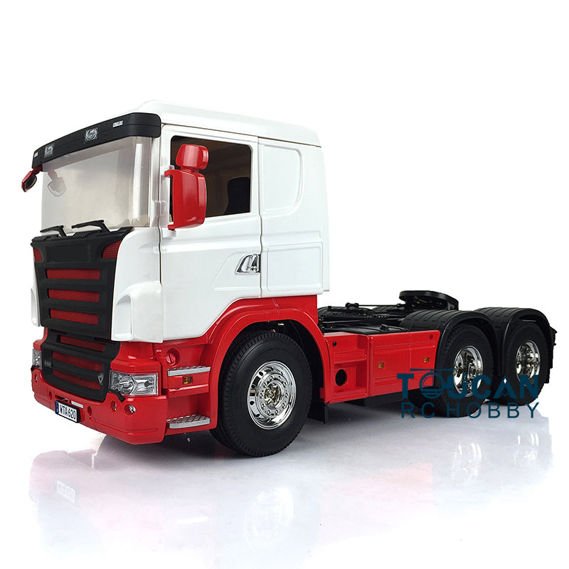 1/14 Scale RC Midtop Tractor Truck with 3 Axles & 540 Motor - 6x4 Radio Controlled Refittable Trailer Kit - Toucan Hobby Model 802 - Perfect for Hobbyists, Collectors & RC Racing Enthusiasts