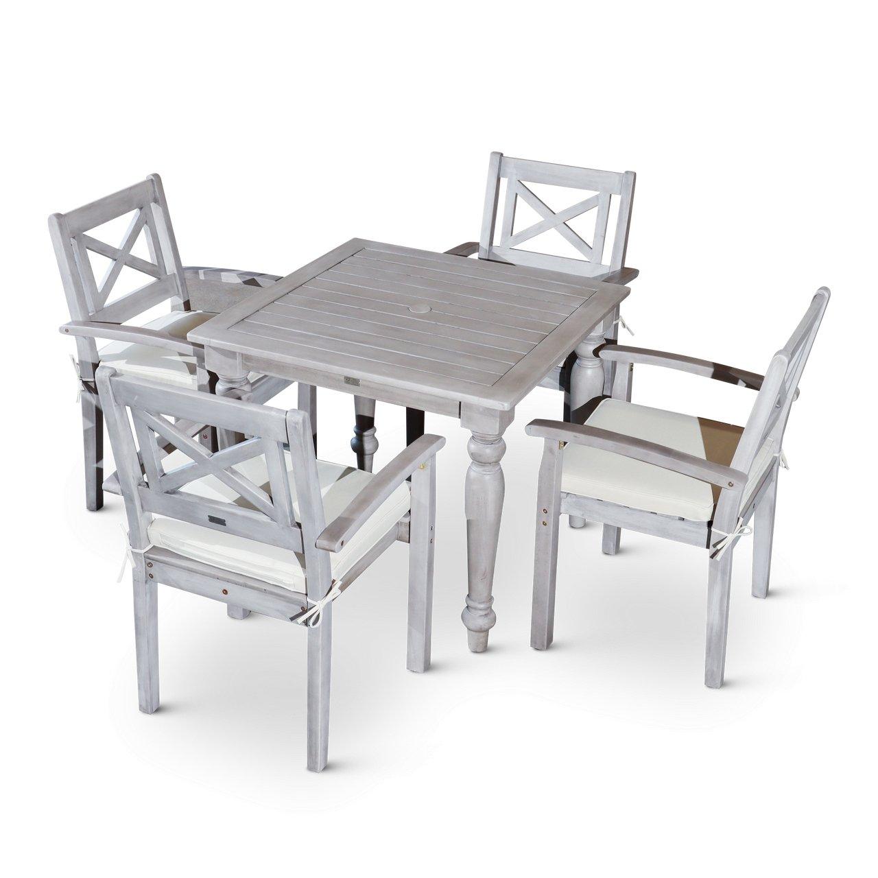 Premium Castlewood Canyon Outdoor Dining Set - Patio Furniture for Backyard, Garden, Deck - Weather-Resistant & Durable - Perfect for BBQs, Family Gatherings, and Outdoor Entertaining