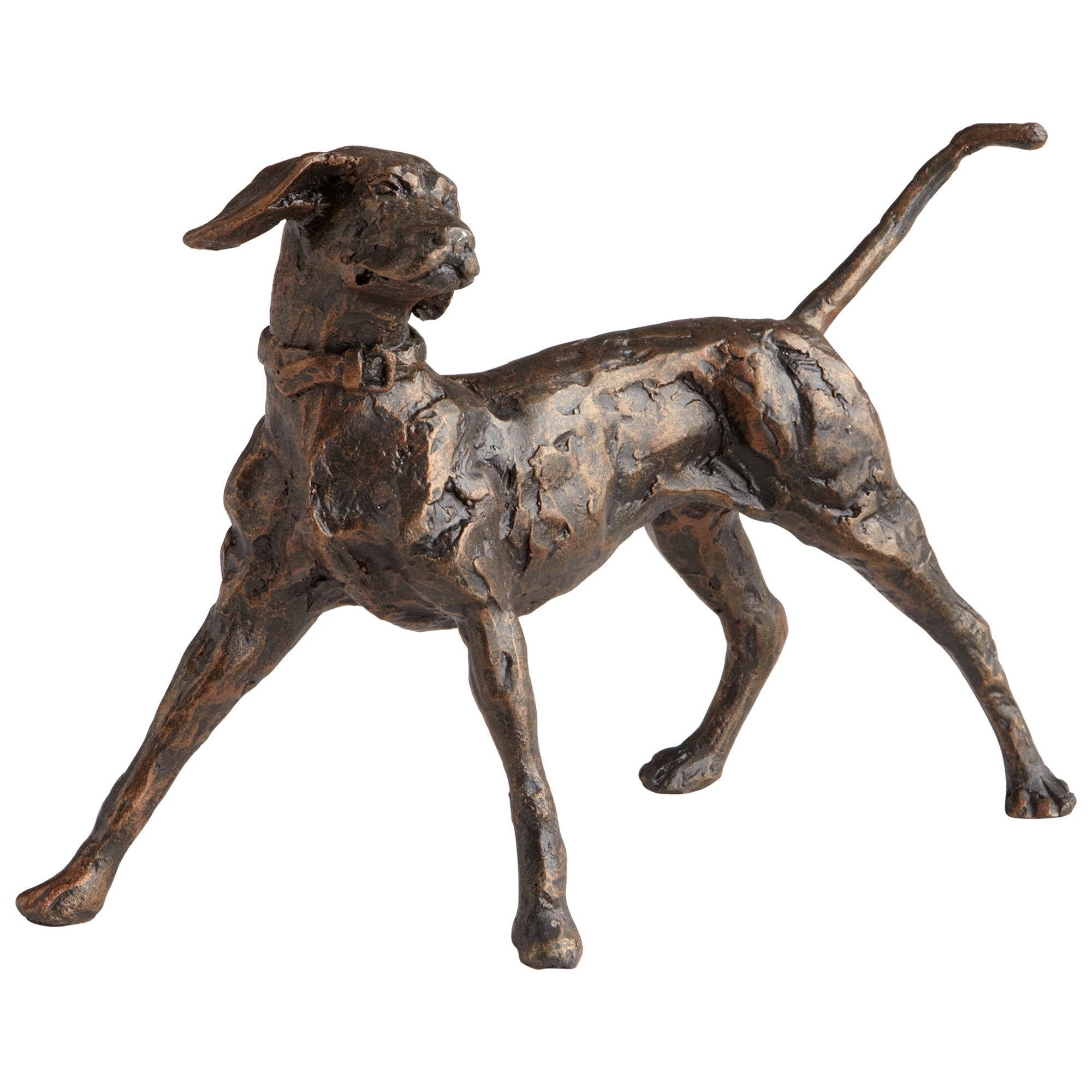 Cyan Design 06290 Bronze Dog Fetch Sculpture - Elegant Home Decor for Living Room, Office & Garden Statue