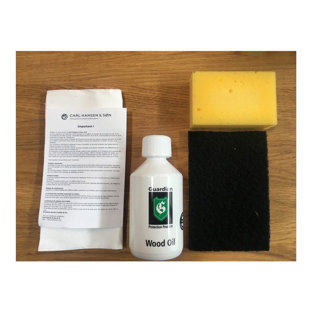Carl Hansen & Son Premium Wood Care Kit - Natural Wood Cleaner & Polish for Furniture, Floors & Cabinets - Ideal for Home & Office Maintenance