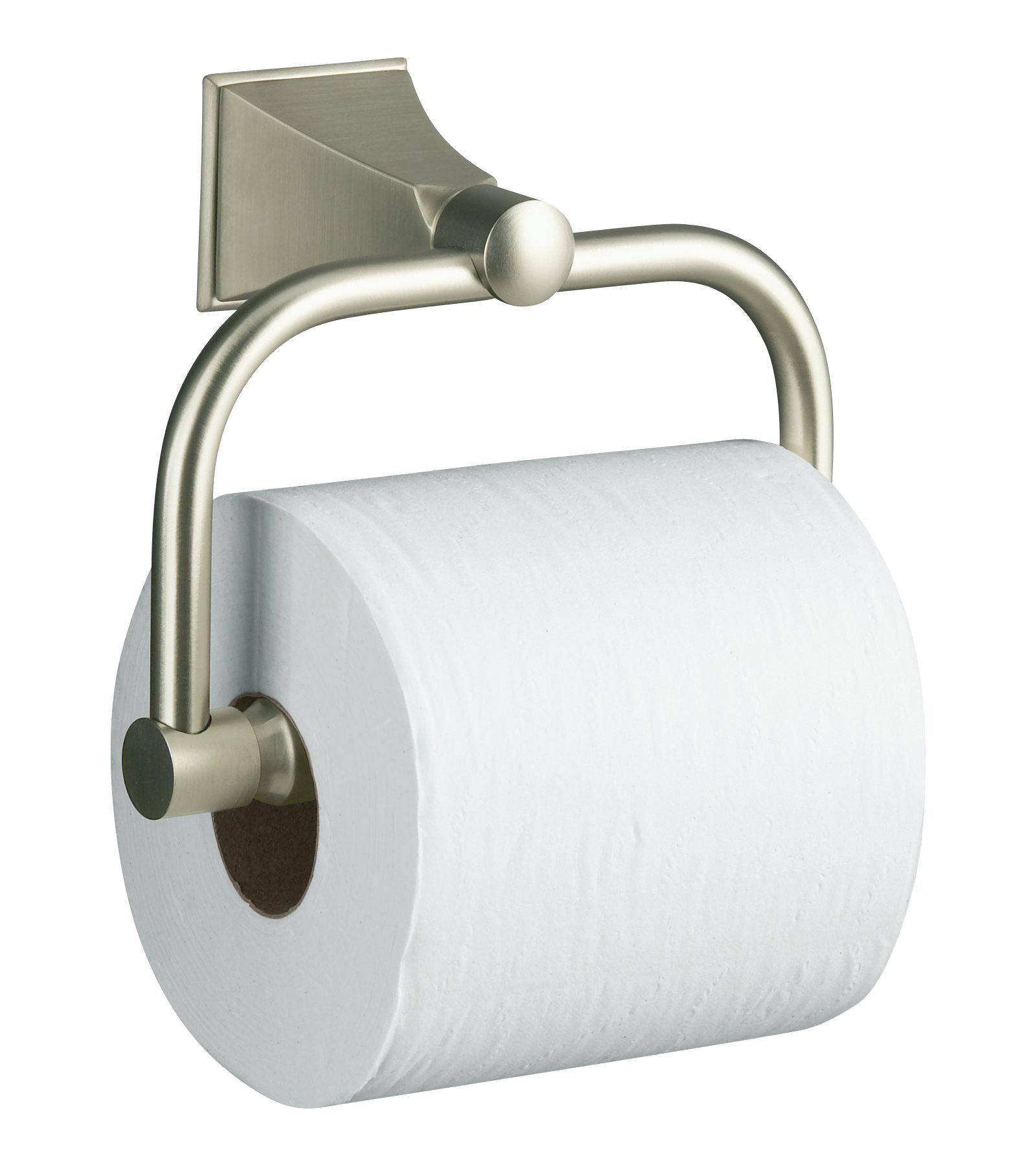 KOHLER K-490-BN Memoirs Toilet Paper Holder - Brushed Nickel Finish, Elegant Stately Design for Bathroom Decor - Perfect for Modern Homes & Luxury Hotels