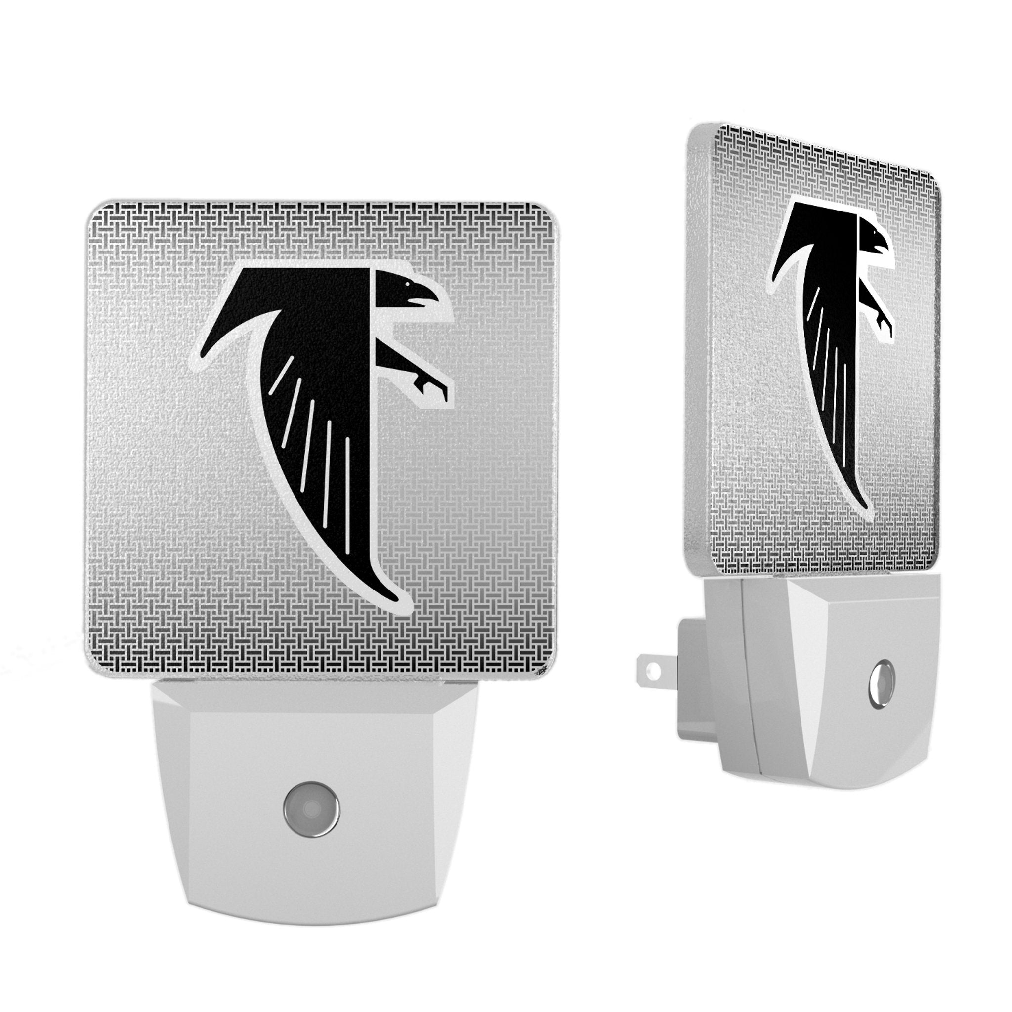Atlanta Falcons LED Night Light 2 Pack - NFL Team Logo Bedroom Decor for Kids & Adults - Perfect for Nursery, Bedside, Hallway, and Game Room Lighting