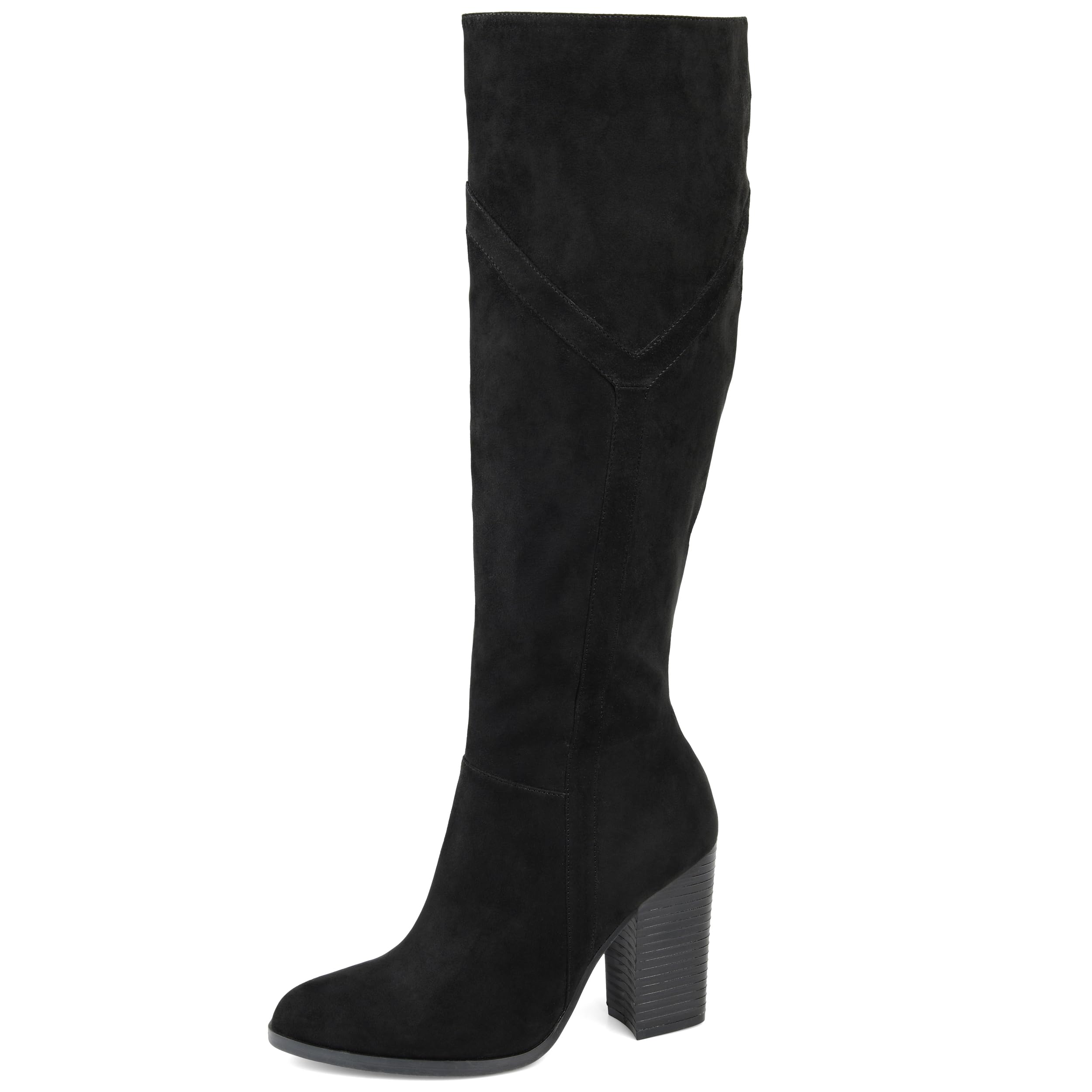 JC JOURNEE COLLECTION Women's Knee High Boots - Comfortable Winter Riding Boots with Side Zipper, Waterproof & Stylish for Outdoor, Work, and Casual Wear