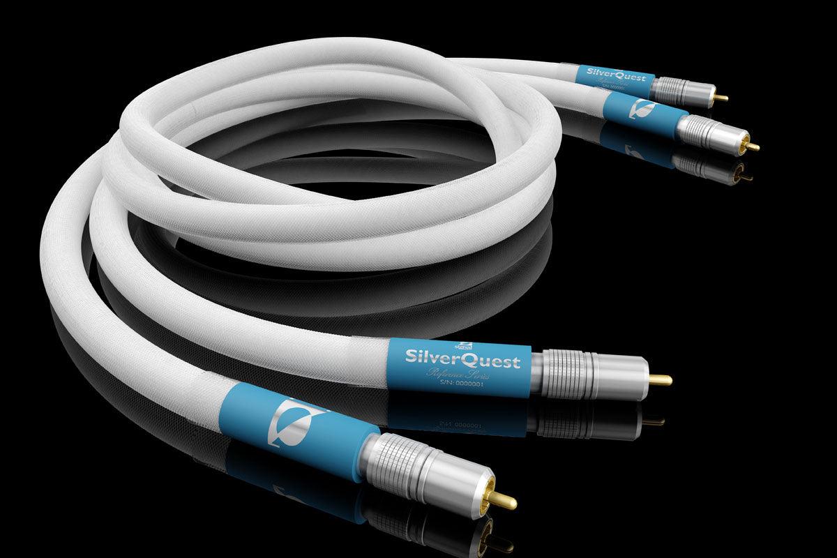 Premium SilverQuest RCA Interconnect Cable by Signal Projects - High-Quality Audio Cable for Home Theater, Hi-Fi Systems & Studio Recording