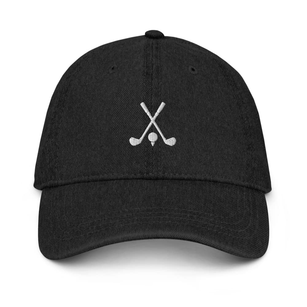 Embroidered Denim Golf Hat for Men & Women - Unisex Style for Golfing & Outdoor