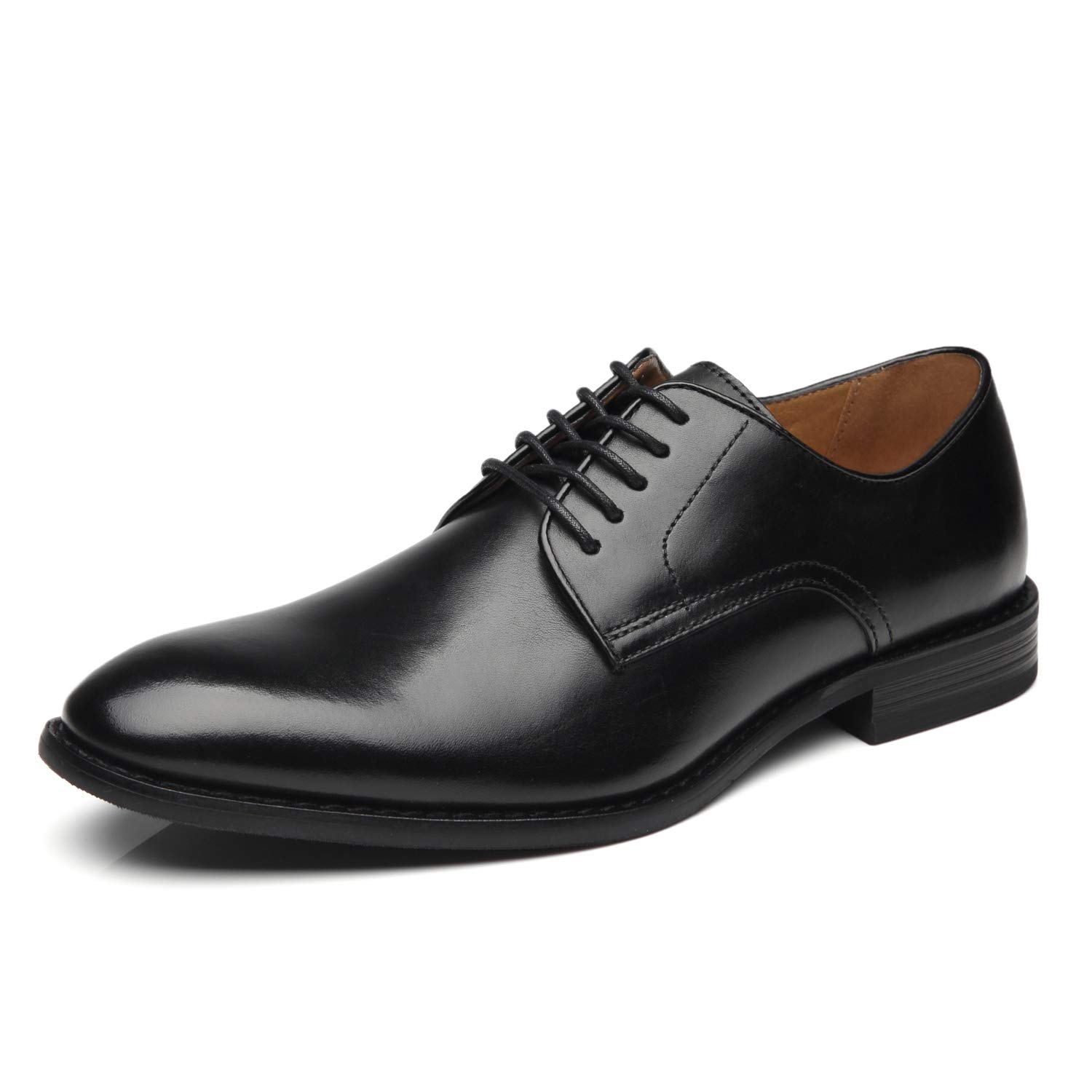 La Milano Men's Leather Oxford Dress Shoes - Classic Lace-Up Formal Business Shoes for Men | Comfortable & Stylish for Office, Weddings & Special Occasions