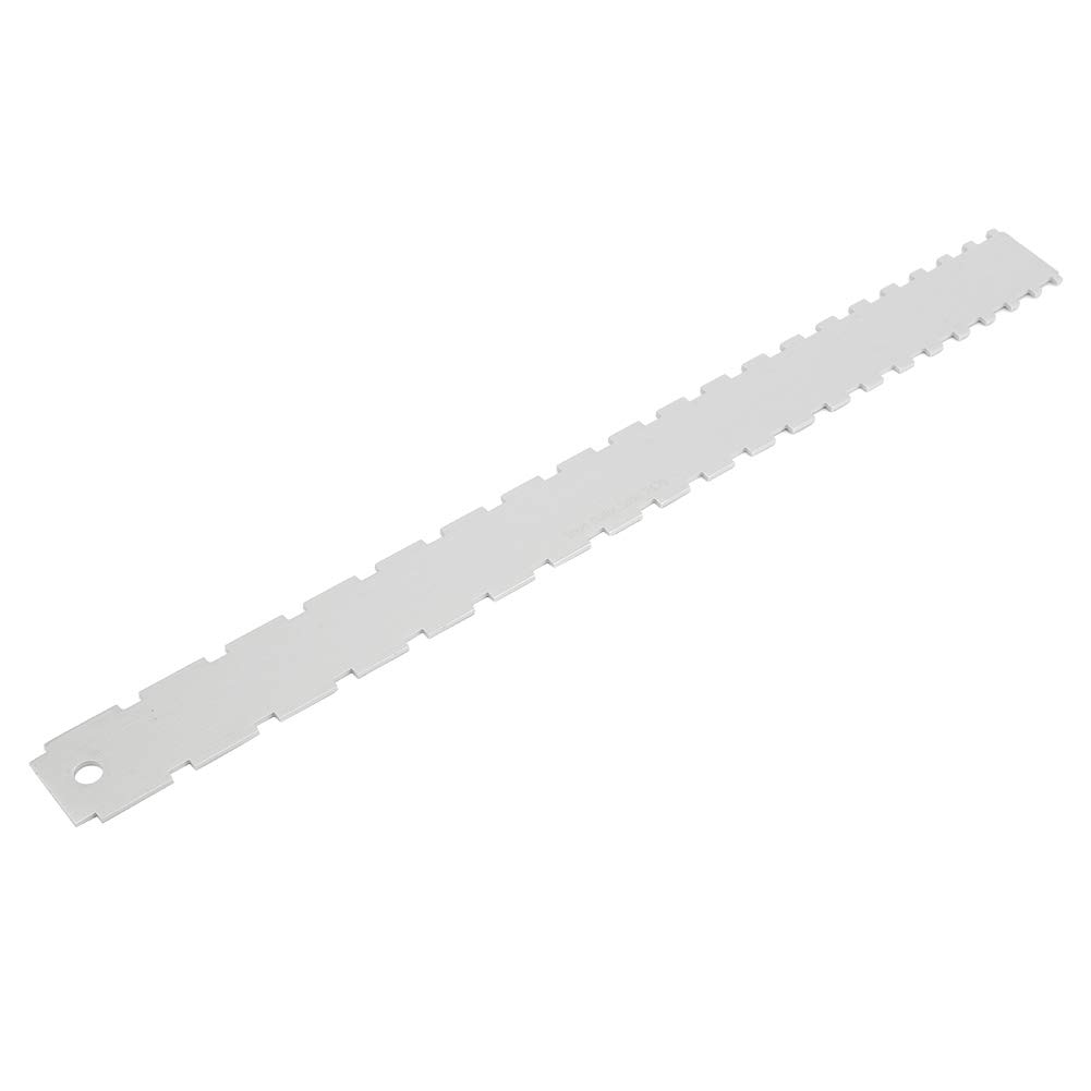 Compact Neck Notch Ruler for Guitar Setup - Precision Measurement Tool for Electric, Acoustic, Bass & DIY Guitars (Silver) - Perfect for Home Luthiers & Guitar Maintenance
