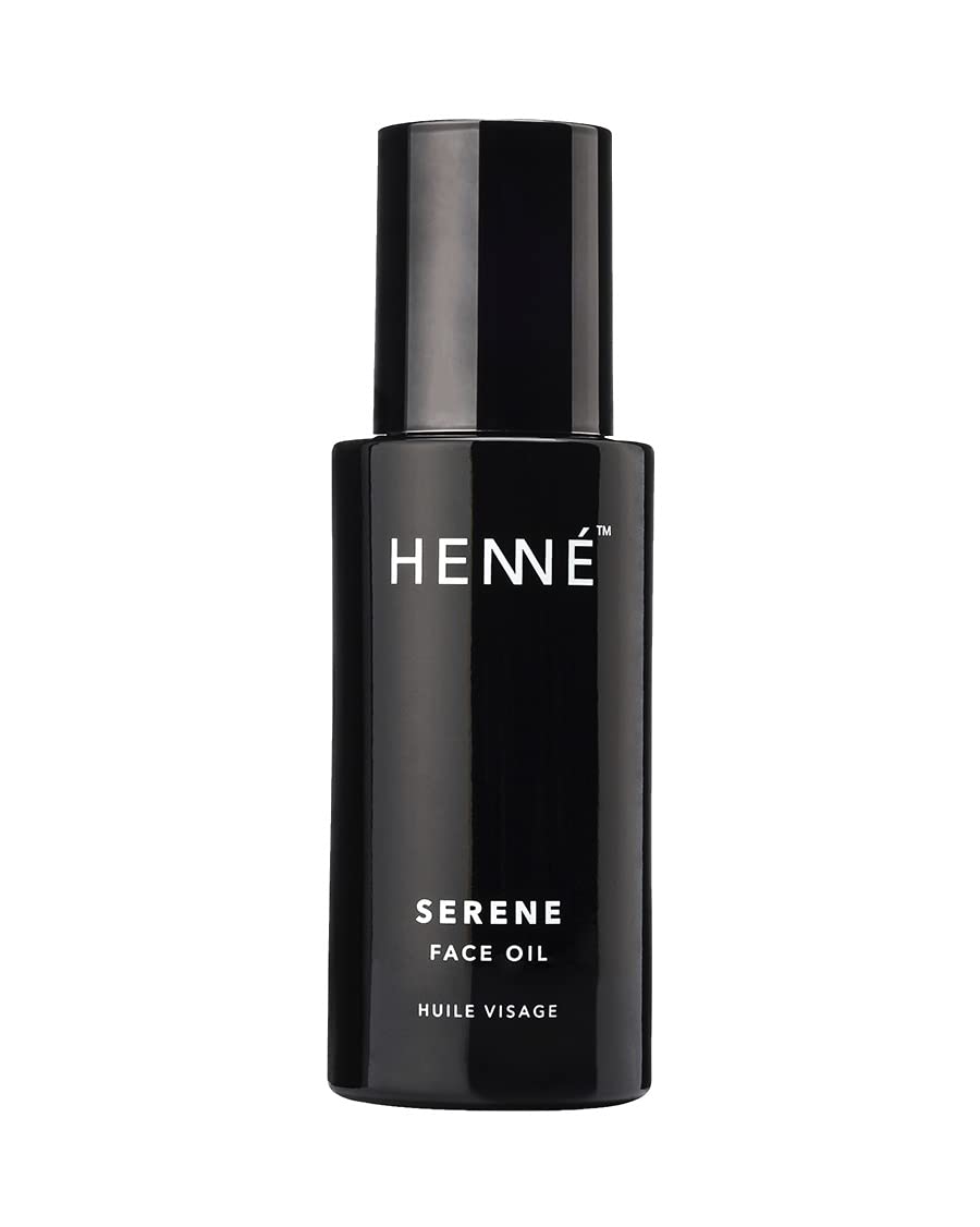 Henné Organics Serene Face Oil - Vegan, Non-Comedogenic Facial Oil for Sensitive Skin - Balances & Hydrates - 1 fl oz - Perfect for Daily Skincare Routine & Nighttime Use