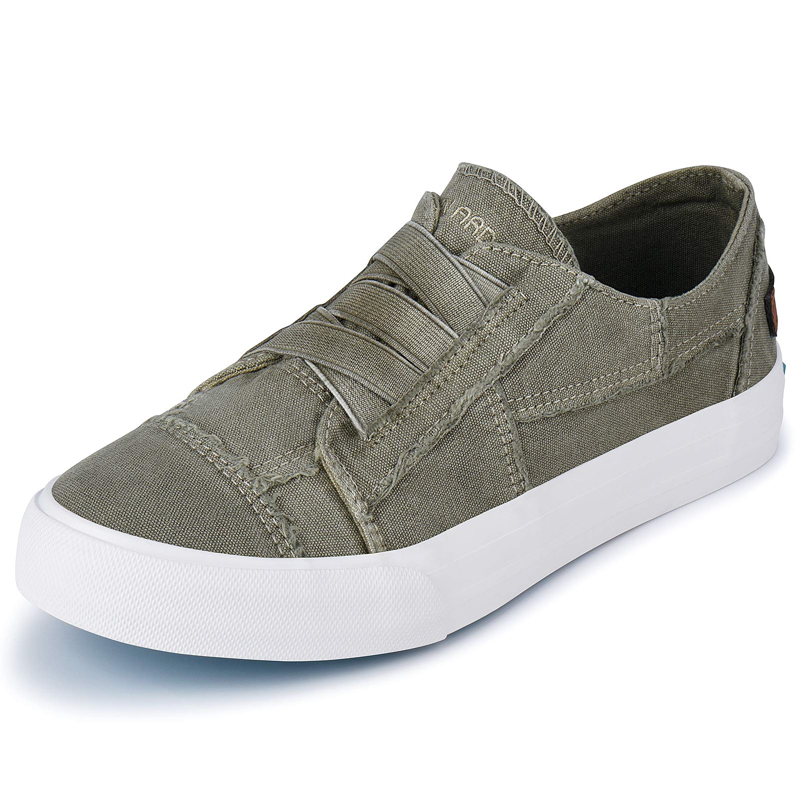 JENN ARDOR Women's Canvas Slip-On & Lace-Up Sneakers - Low Top Casual Walking Shoes for Women | Comfortable Fashion Flats for Everyday Wear, Travel & Outdoor Activities