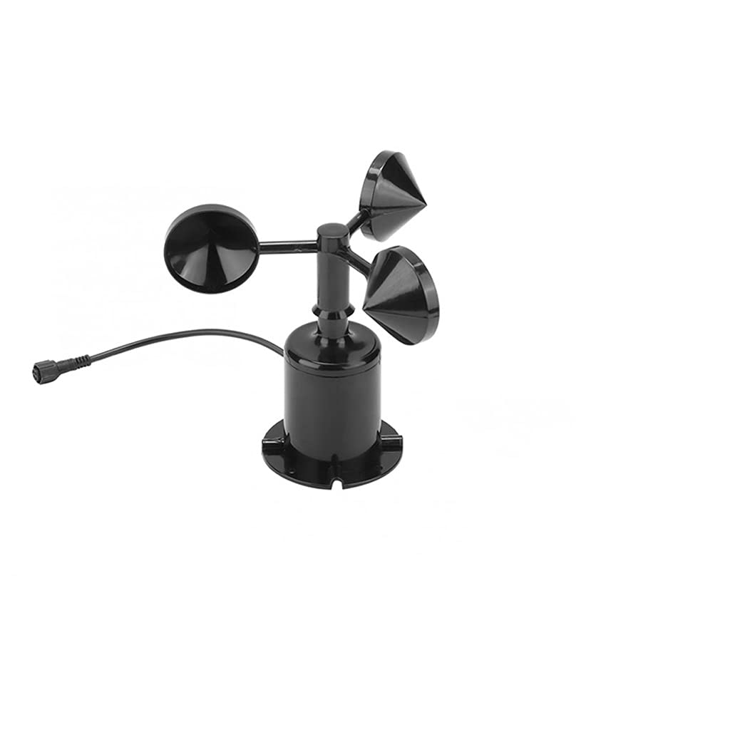 WDBBY 3-Cup Wind Speed Sensor - Pulse Type Anemometer with Environmental Signal Output | Weather Monitoring, HVAC Systems & Industrial Applications