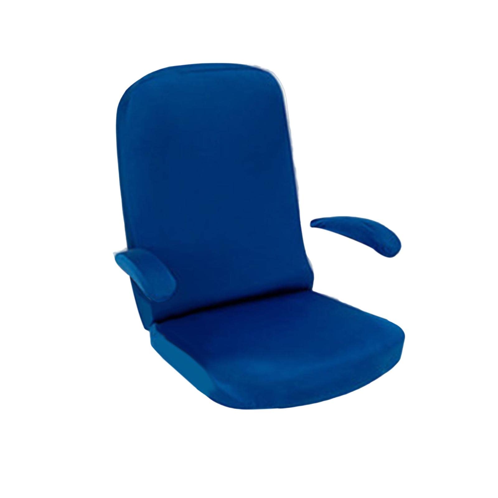 Stretchable Swivel Computer Chair Cover - Blue Office Chair Protector for Desk Chairs | Furniture Protection for Home & Office Use