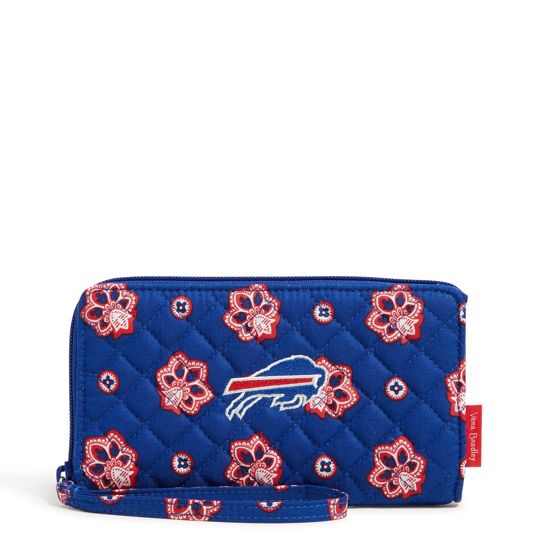 NFL RFID Blocking Front Zip Wristlet Wallet for Women & Men - Secure Credit Card Holder for Game Day, Travel & Everyday Use