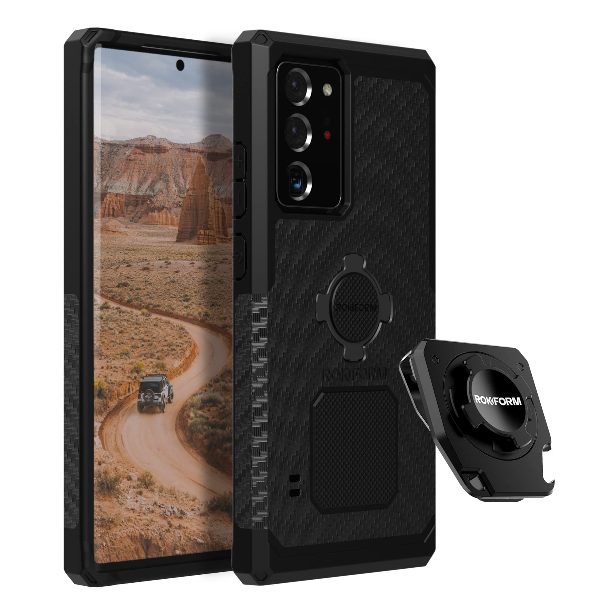 Rokform Galaxy Note 20 Ultra Rugged Case with Sport Utility Belt Clip & Phone Stand - Durable Protection for Outdoor Adventures, Work, and Daily Use