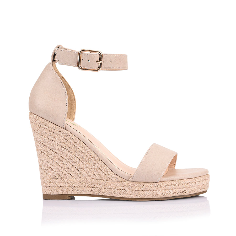 Amena Rope Wedges in Blush - Comfortable Summer Espadrille Sandals for Women | Perfect for Beach, Vacation & Casual Outfits