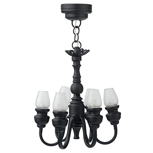 Factory Direct Craft LED Hexham Chandelier - Miniature Dollhouse Lighting for Victorian Style Decor | Perfect for Dollhouse, DIY Miniature Projects & Home Decoration