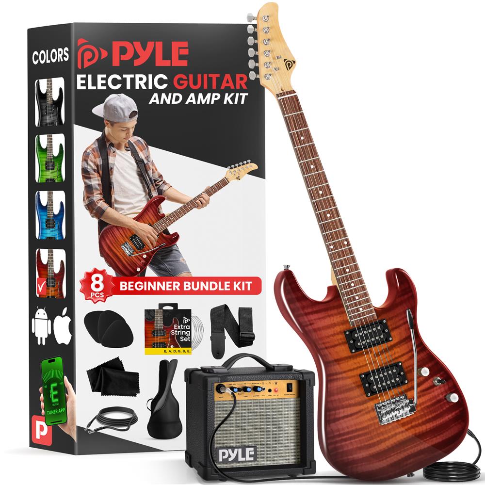 Complete Electric Guitar Starter Kit with Amp, Tuner & Accessories - Perfect for Beginners & Home Practice | Rock, Blues & Metal Playing
