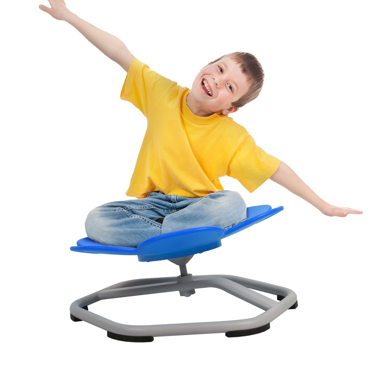 Sensory Spinning Chair for Autistic Kids - Egg Shape Swivel Chair for Improving Body Coordination & Focus - Perfect for Therapy, Classroom & Home Sensory Rooms