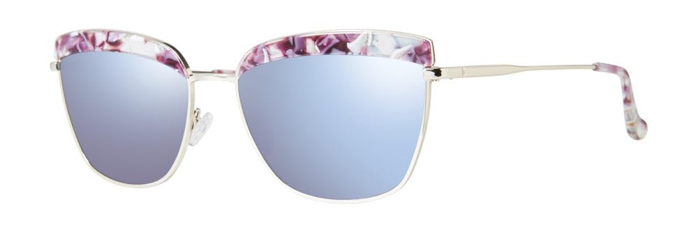 Kensie High Brow Purple Tortoise Polarized Sunglasses for Women - UV Protection, Fashionable & Comfortable - Perfect for Driving, Beach & Outdoor Activities