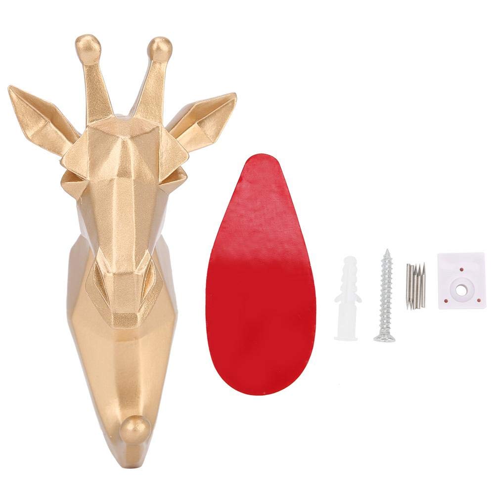 Animal Shaped Resin Wall Mounted Hooks - Giraffe Design Coat & Bag Hanger for Bathroom, Bedroom & Entryway - Durable Wall Hook for Towels, Clothes & Accessories - Perfect for Home & Office Organization