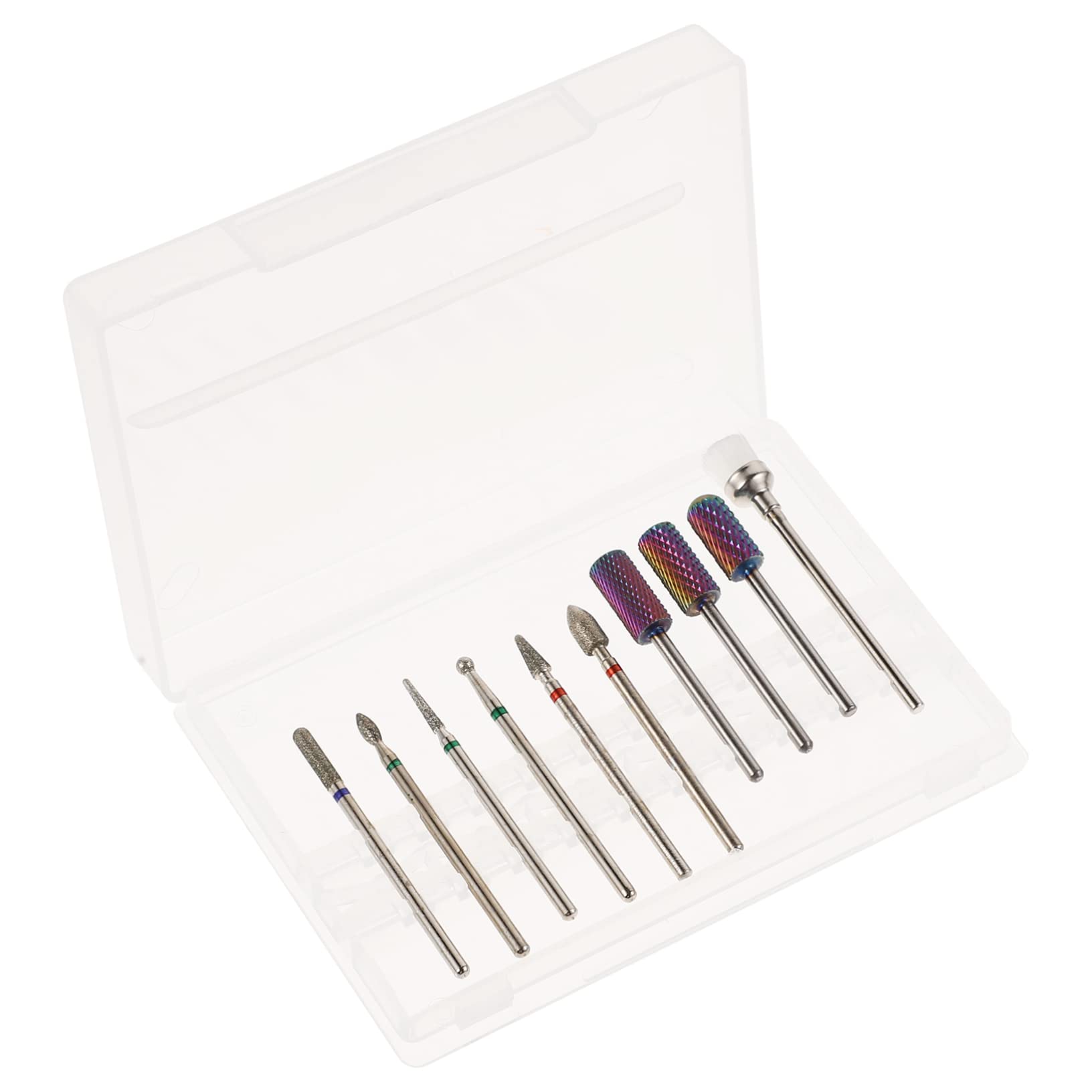Electric Nail Drill Kit - 10pcs Professional Manicure & Pedicure Set with Carbide Drill Bits, Nail Polisher & Grinder for Salon & Home Use - Perfect for Nail Art, Acrylics & Gel Polish Application
