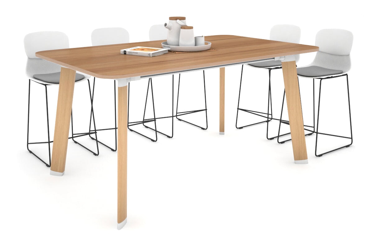 Switch Collaborative Large Counter High Table with Rounded Corners - 1800L x 1100W - Modern Office & Cafe Furniture for Workspaces & Meeting Areas