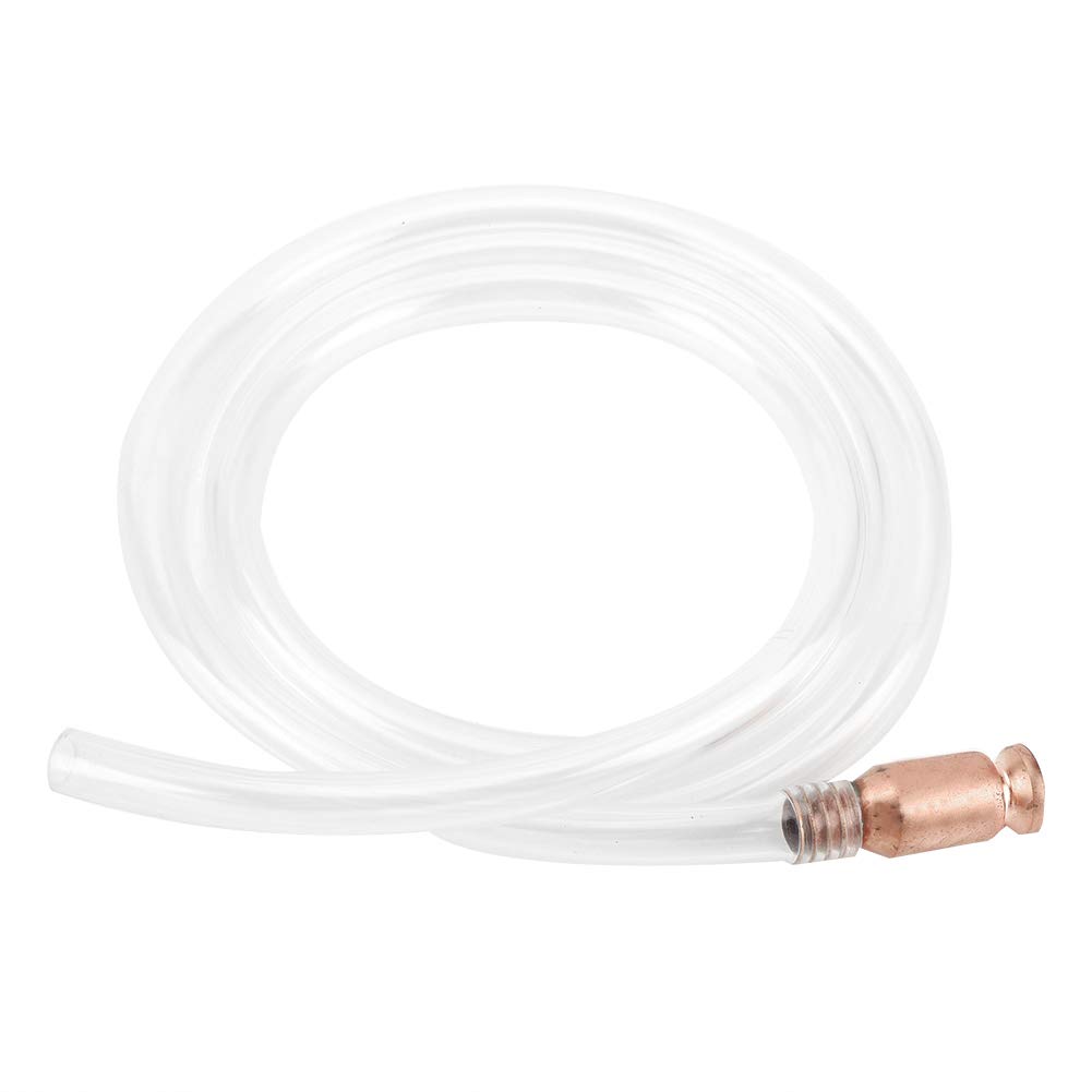 1.8M Anti-Static PVC Siphon Hose - Gas, Fuel & Water Transfer Tube with Manual Hand Pump for Cars, Boats & Emergency Use
