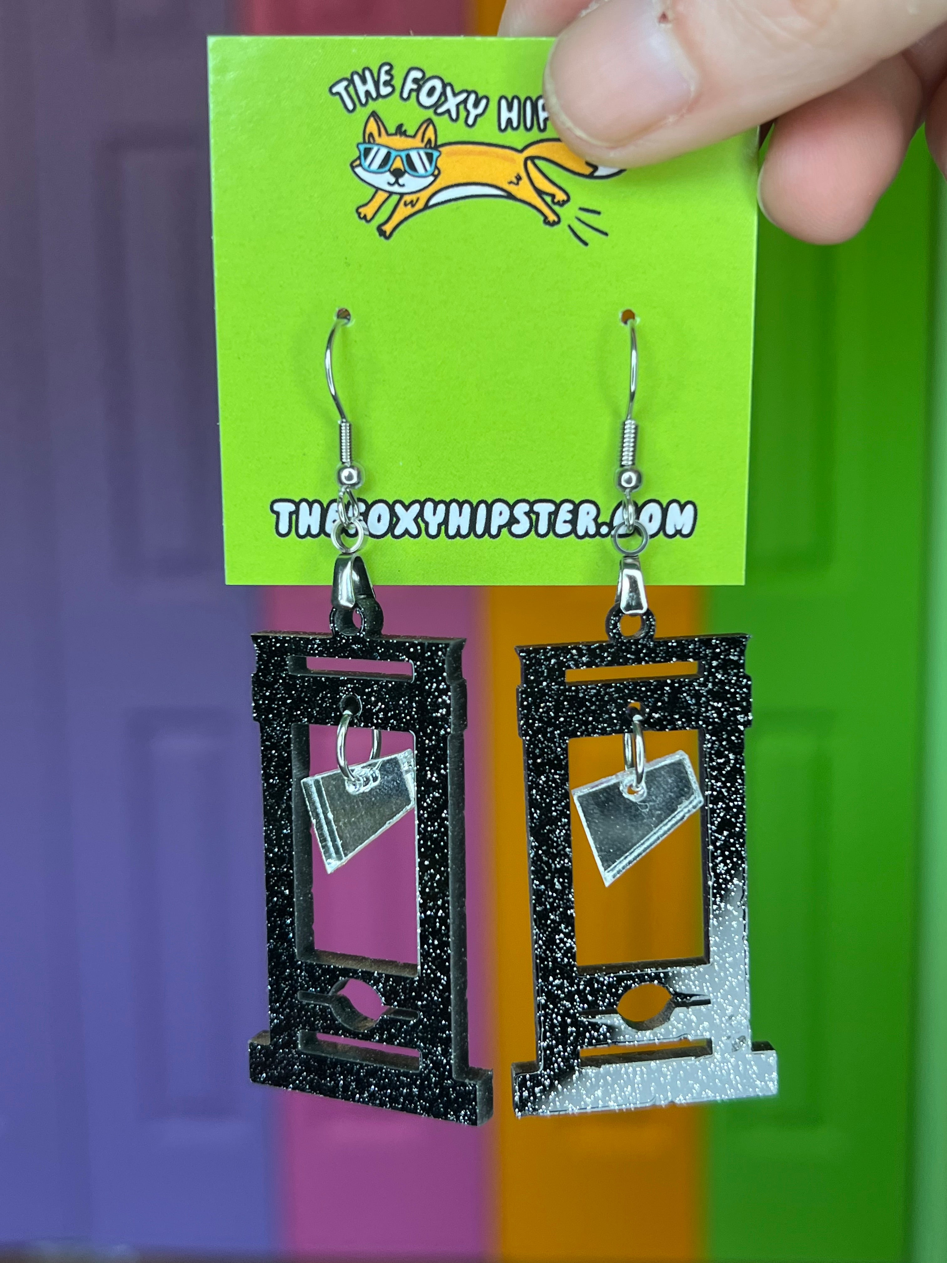 Elegant Guillotine Dangle Earrings for Women - Trendy Drop Earrings for Party, Wedding & Evening Wear - Hypoallergenic Fashion Jewelry Gift