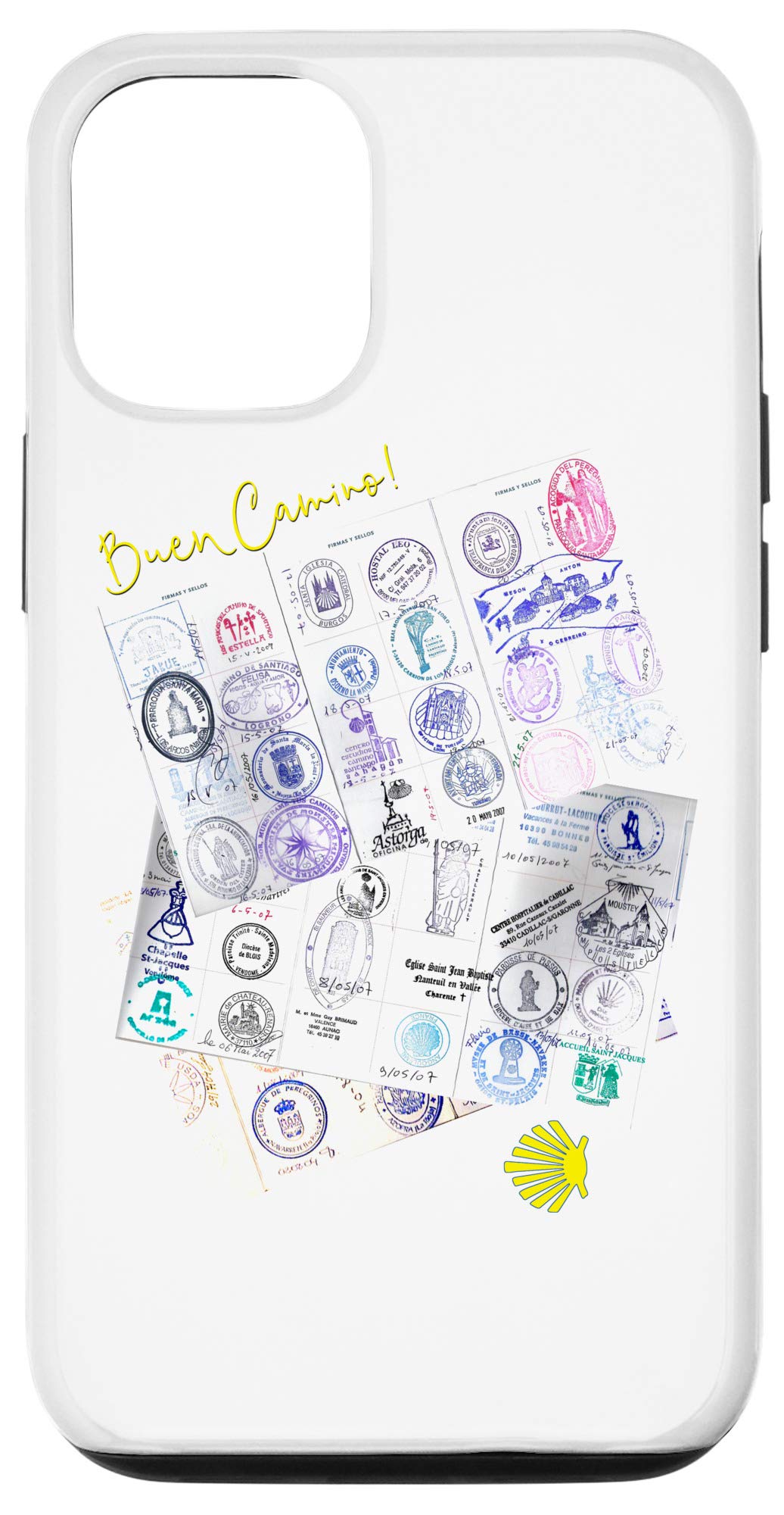 iPhone 12/12 Pro Case - Camino de Santiago Pilgrim Way of St. James Design - Durable Protective Cover for Hikers, Women & Men - Perfect for Travel, Hiking & Outdoor Adventures