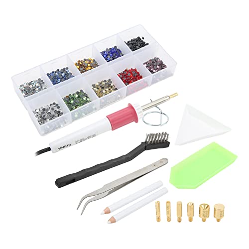 Rhinestone & Patch Applicator Kit - Quick Heat Up Set for DIY Crafts on Leather, Shoes, Bags & Clothes | Perfect for Customizing Fashion Accessories & Home Decor Projects