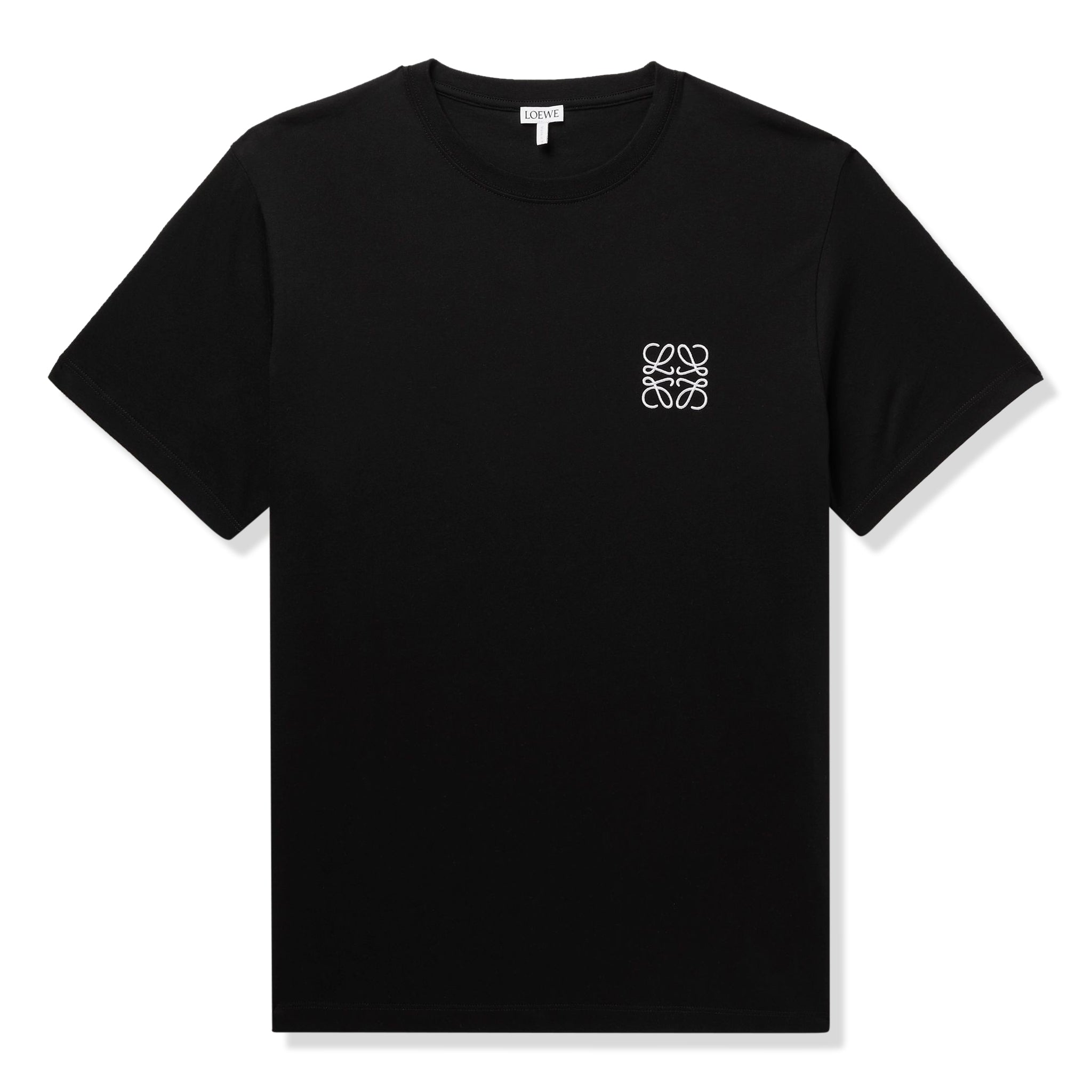 Loewe Anagram Chest Logo Black T-Shirt for Men - Stylish Casual Cotton Tee for Everyday Wear, Street Fashion & Outfits