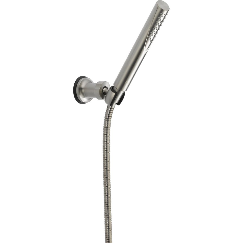 Delta Faucet Trinsic Single Spray Wall-Mount Hand Shower with Hose - Brushed Nickel Handheld Shower Head & Slide Bar - Stainless Steel 55085-SS - Perfect for Bathroom, Spa & Relaxing Shower Experience