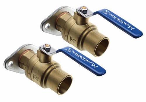 Grundfos 3/4 Inch Sweat Isolation Valve Kit 96806135 - Perfect for HVAC, Plumbing & Water Supply Systems