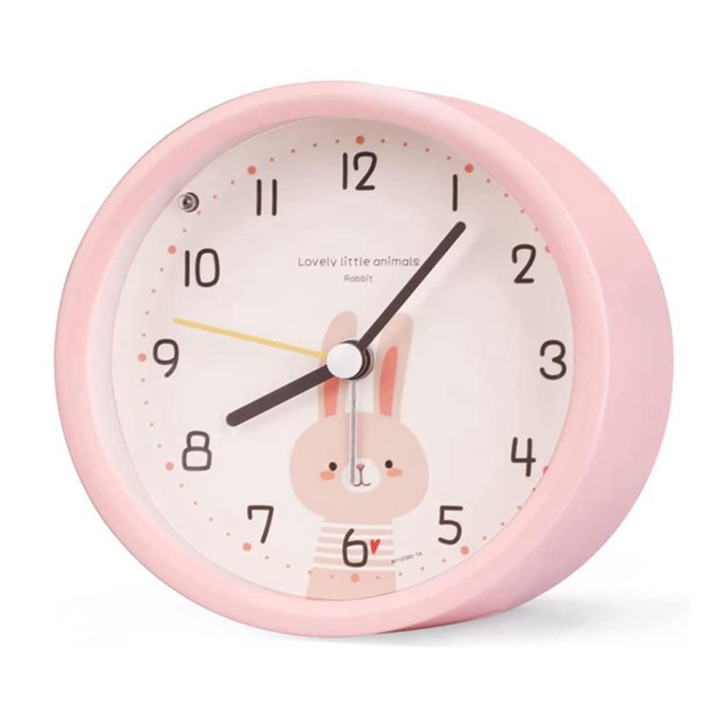 QHYTL Silent Light Alarm Clock - No Ticking Sound, Portable Travel Alarm Clock with LED Display | Perfect for Light Sleepers, Bedrooms & Travel