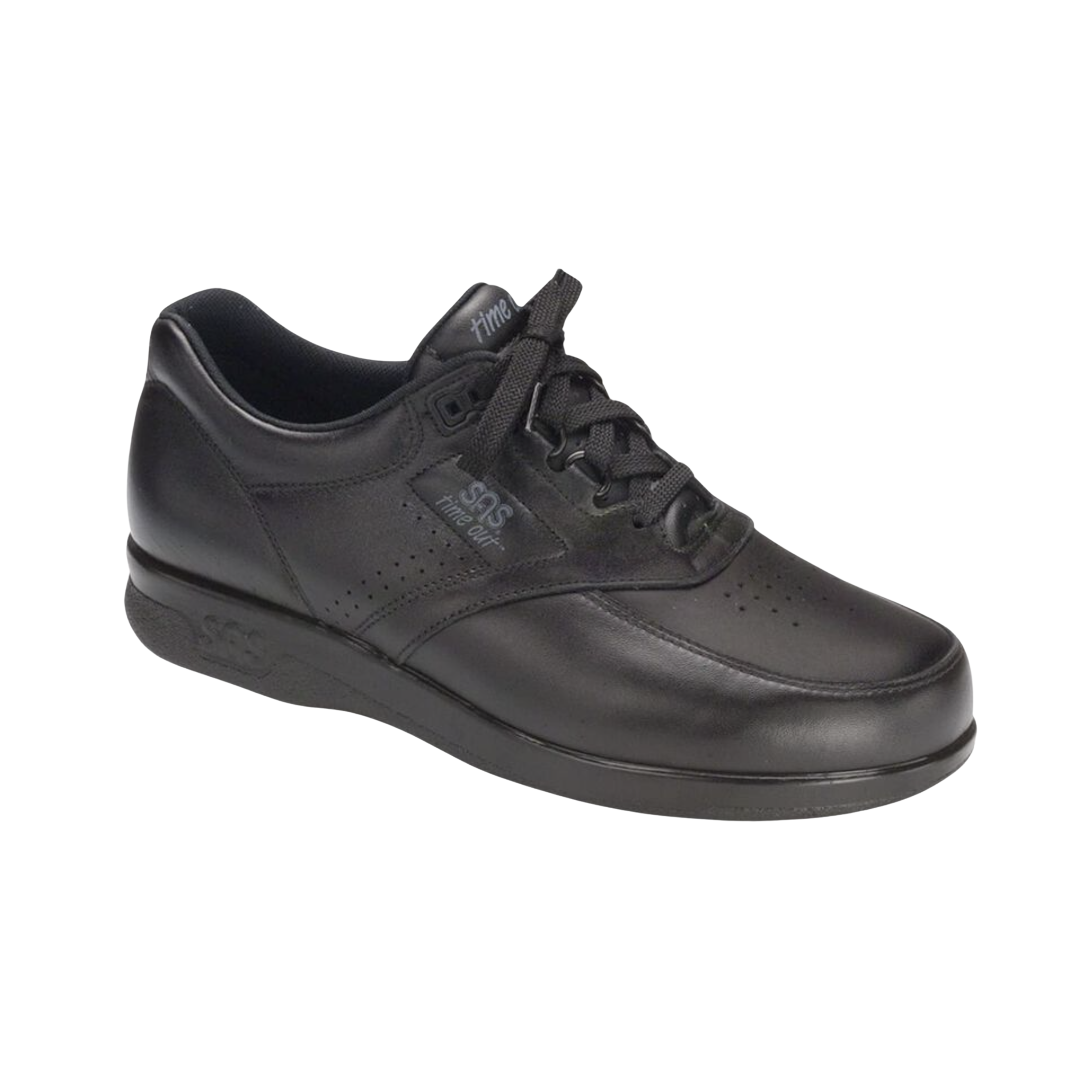 Men's Time Out Black Wide Width Casual Shoes - Comfortable Slip-On Loafers for Work, Travel & Everyday Wear