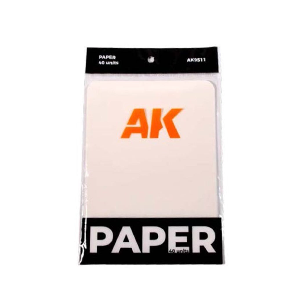 AK Interactive 9511 Wet Palette Replacement Paper - 40 Sheets for Acrylic & Watercolor Painting - Ideal for Artists & Hobbyists - Perfect for Blending & Extending Paint Drying Time