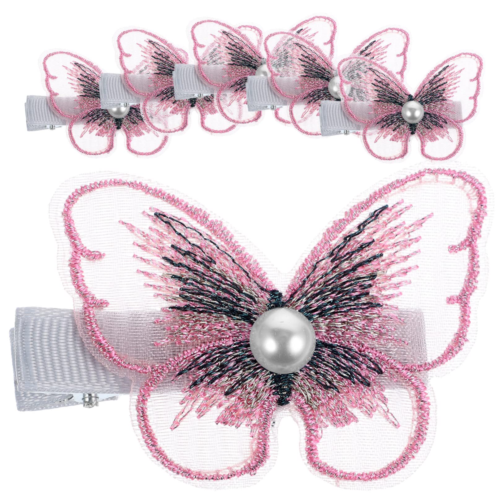 BIUDECO 6pcs Butterfly Hair Clips for Women & Girls - Stylish Metal Hair Pins for Women's Hair Accessories - Perfect for School, Parties, Weddings & Daily Styling