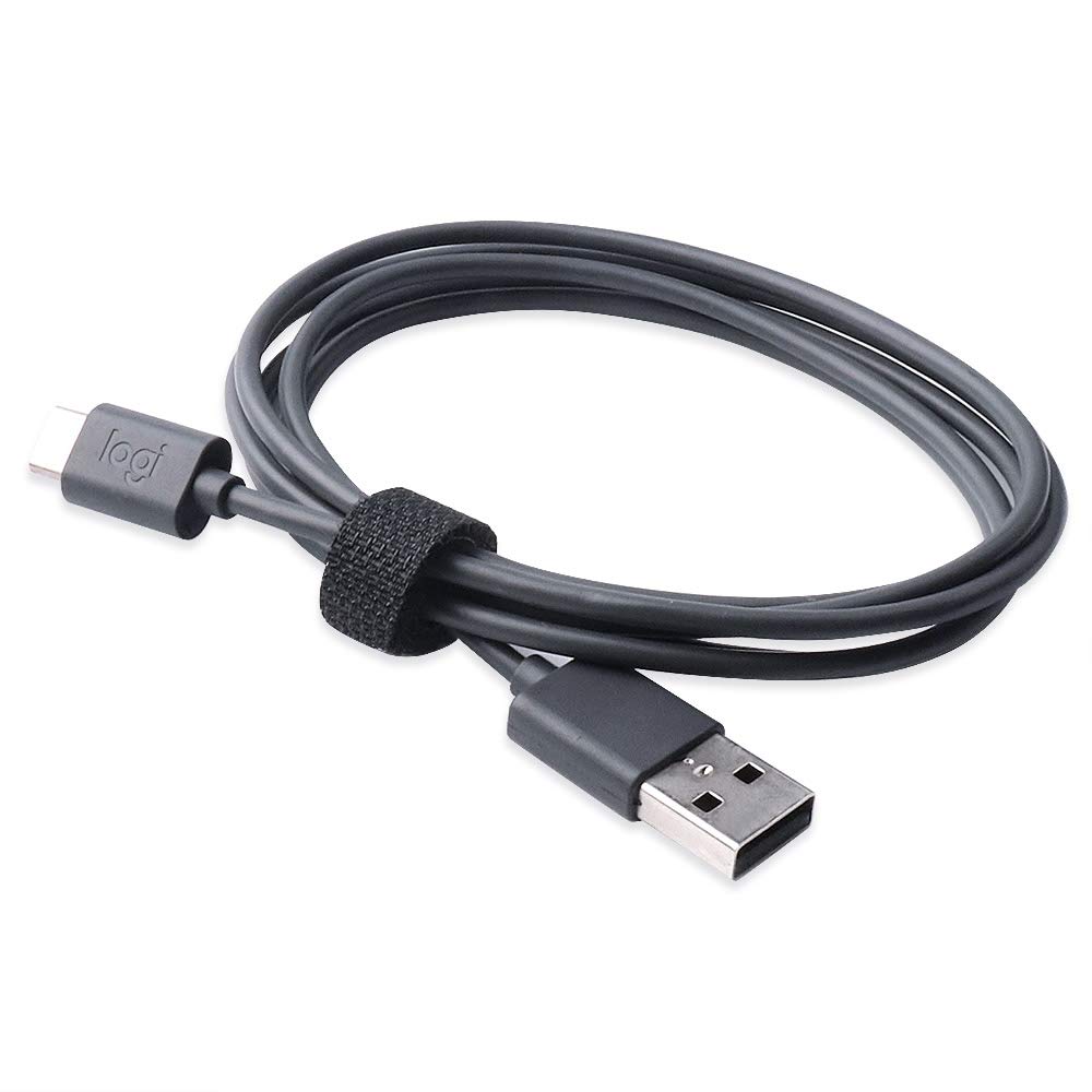 Logitech MX Keys Advanced Wireless Illuminated Keyboard & MX Master 3 Mouse USB-C Charging Cable - Fast Charging Cord for MX Vertical/Anywhere 3 - Perfect for Home Office, Gaming & Productivity Setup