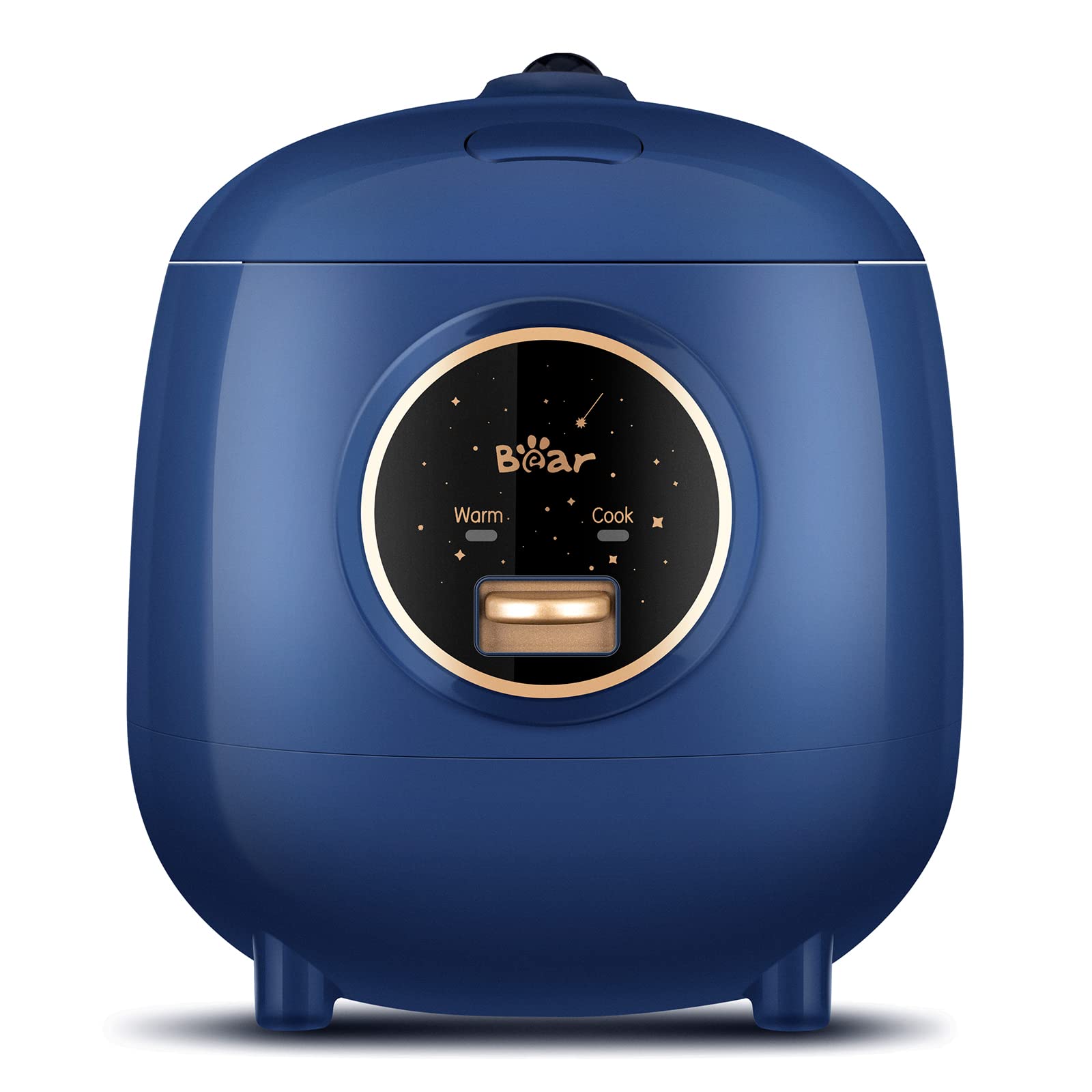 Mini Rice Cooker for Travel - 2 Cups (1.2L) Portable Non-Stick Small Rice Cooker with One-Touch Cooking & Keep Warm, BPA-Free, Perfect for Dorm, Office & Camping (Blue)