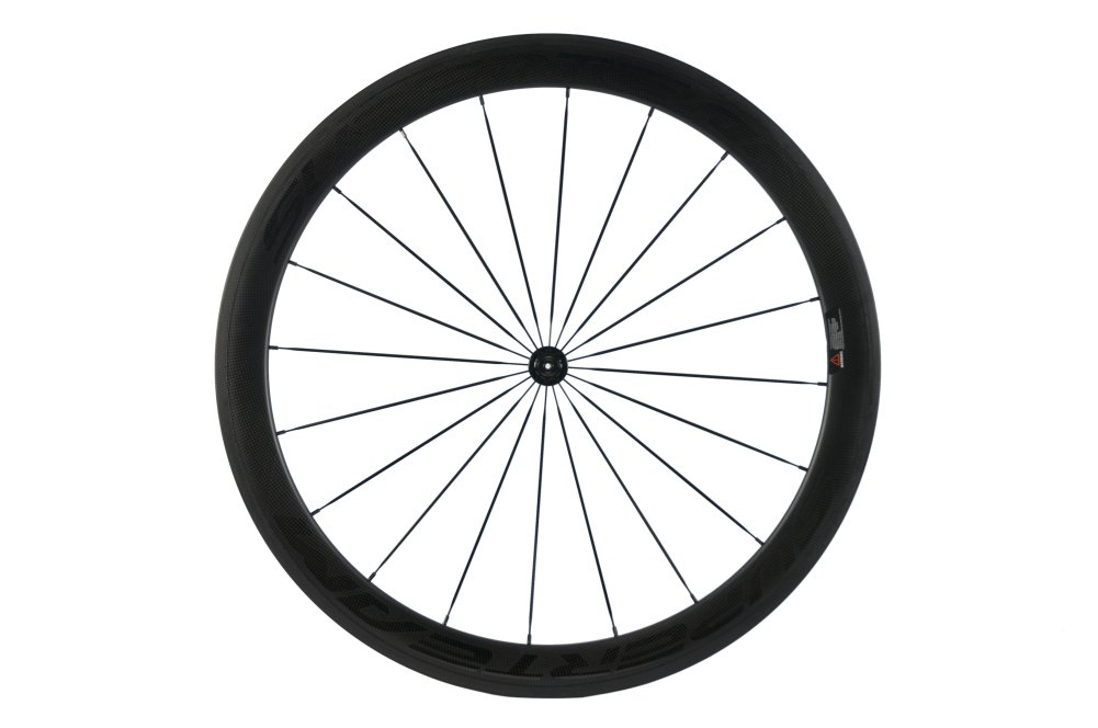 Queen Bike 50mm Clincher Carbon Road Bike Wheel - Front Only for Speed & Performance | Ideal for Road Racing, Triathlons & Training