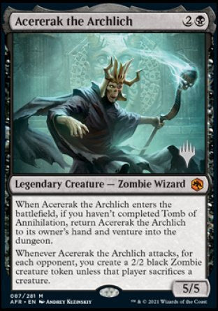 Acererak the Archlich D&D Promo Pack - Dungeons & Dragons Adventures in the Forgotten Realms Collectible Card | Perfect for D&D Game Nights & Collector's Displays