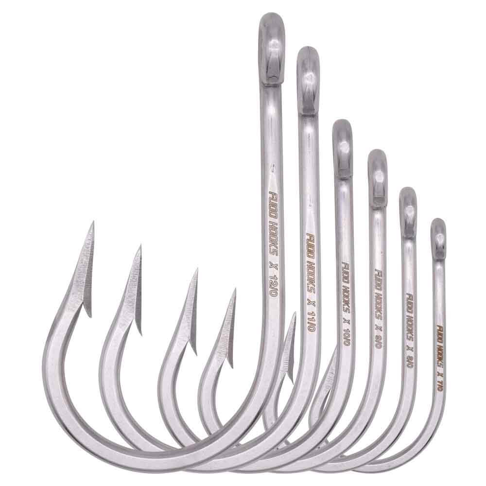 FUDO Super Ocean Southern Tuna Fishing Hooks with Ringed Eye - Saltwater Fishing Lures for Tuna, Marlin & Big Game Fish - Perfect for Deep Sea Fishing & Offshore Angling