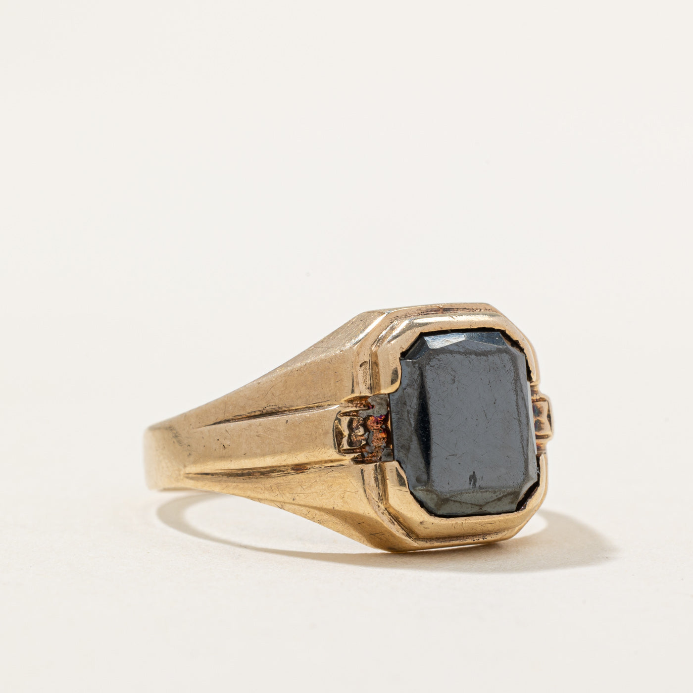 Elegant Hematite Cocktail Ring - 1.60ct Genuine Stone - Size 9.25 - Perfect for Evening Parties, Date Nights & Special Occasions