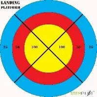 SAFEDrone™ Landing Pad - High Visibility Drone Landing Target Mat for DJI, Autel, and Other Drones - Perfect for Outdoor Flying, Aerial Photography, and Safe Drone Landings