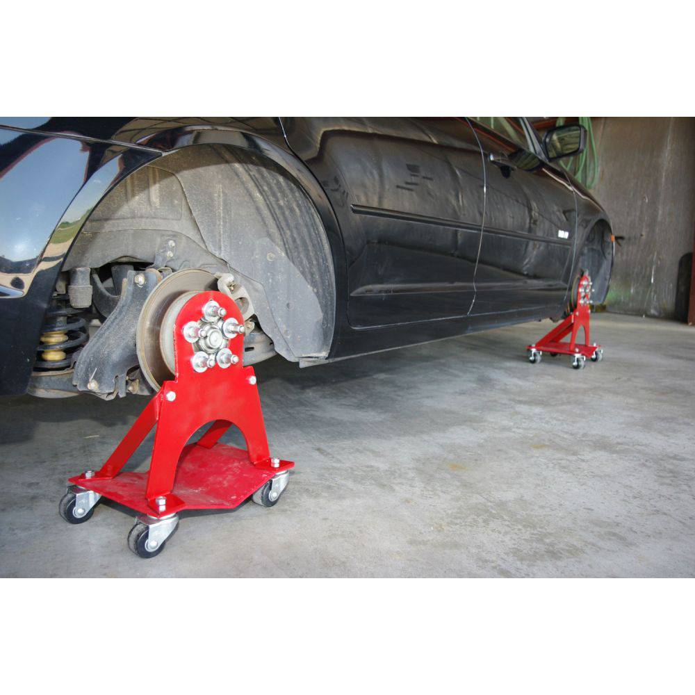 5 Bolt Roll Around Auto Dolly Attachment (Set of 2) - Heavy Duty Car Creeper for Mechanics | Perfect for Auto Repair, Garage Work & Vehicle Maintenance