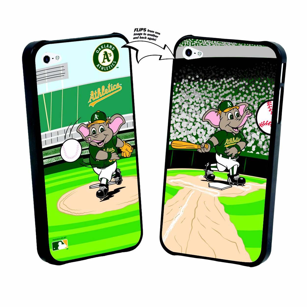 MLB Oakland Athletics Mascot 3D Lenticular iPhone 5 Case - Durable Protective Cover for Baseball Fans | Perfect for Games, Travel & Everyday Use